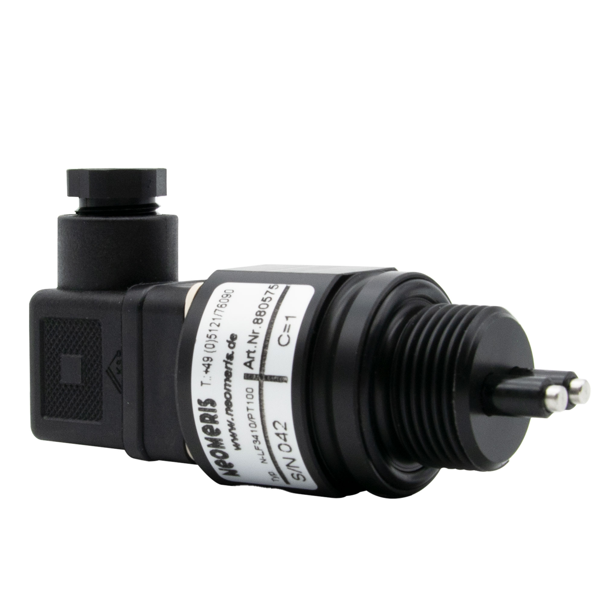 N-LF3410 conductivity measuring cell C=1.0 with PT100, 3/4 inch screw-in cell and solenoid valve connector