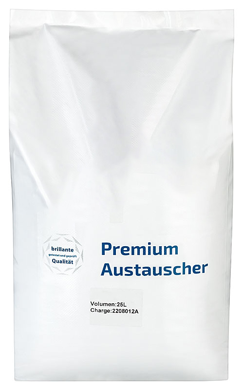 1 pallet - MB A6K4 "disposable quality" mixed bed resin (no VOC) 1 Palette - MB A6K4 Einwegqualität Mischbettharz (kein VOC), 25-Liter-Sack auf dem Foto zu sehen, für Reinstwasseraufbereitung