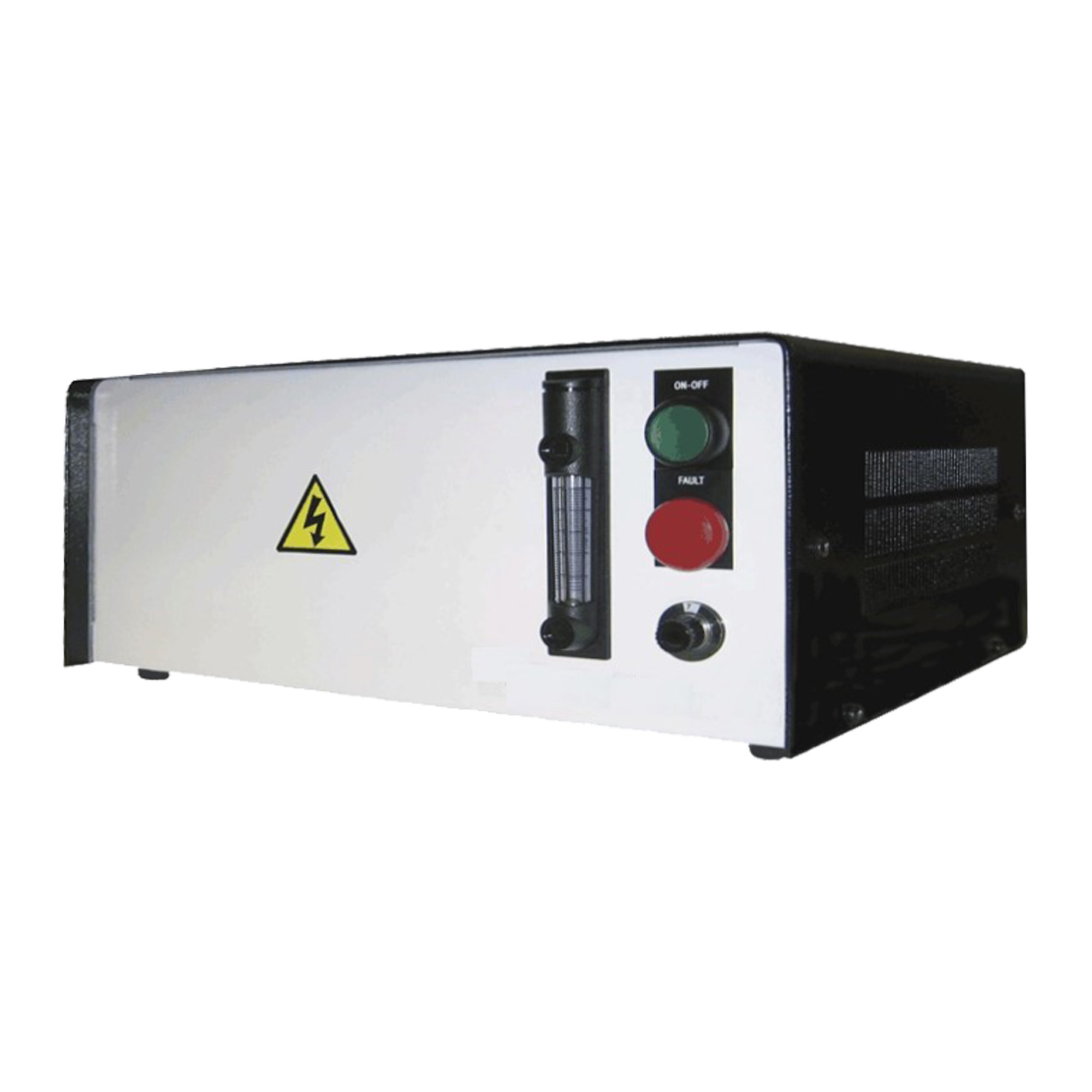 LAB2B Ozone Generator LAB2B Ozon-Generator, Seitenansicht mit Drehknopf und Schaltern, Laborgerät