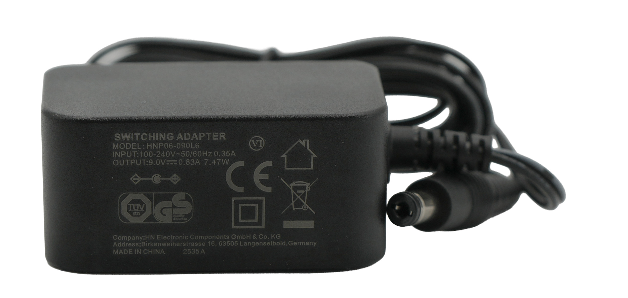 Power supply unit for the N-LED10 conductivity meter, with TÜV and GS certification