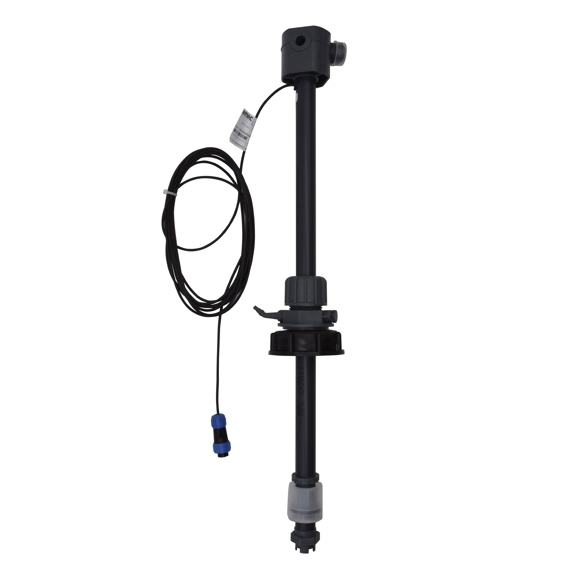 emec LASP4 EPDM suction lance with 40cm immersion length (LASP4) - M12 plug for connection to Prisma pump