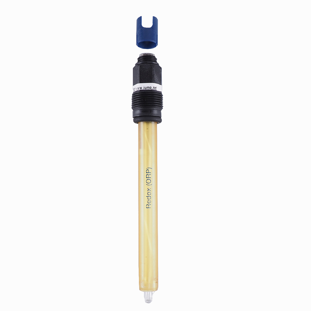 JUMO ecoLine ORP plastic shaft electrode, S8 Pg13.5 screw head with slip-on protection basket JUMO ecoLine Redox Elektrode, Kunststoffschaft mit Schraubkopf S8 Pg13,5, Schutzkorb sichtbar