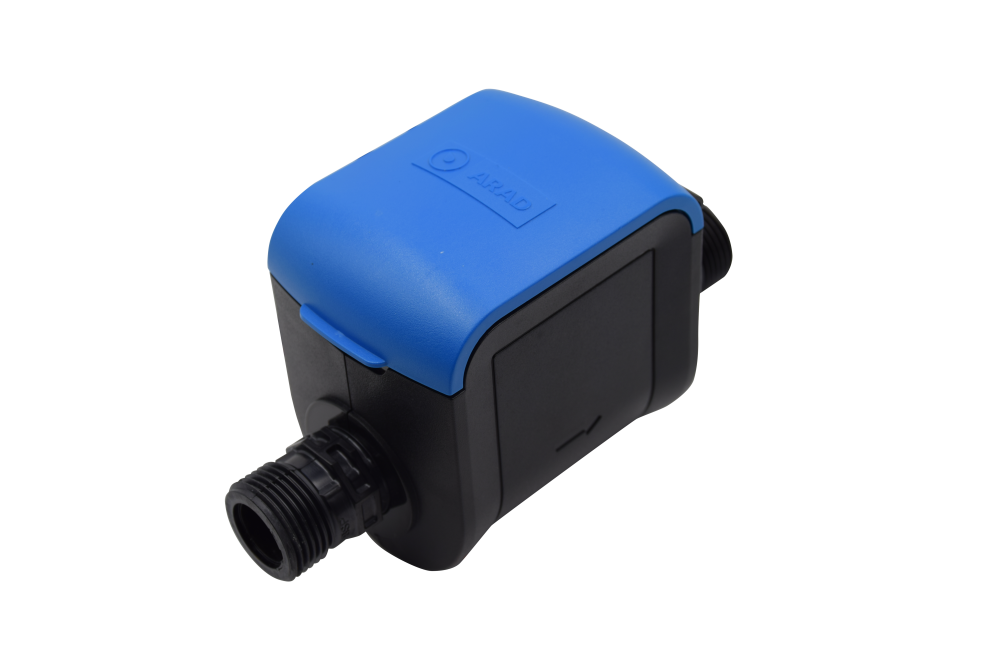 Ultraschall Wasserzähler ARAD Sonata Nahaufnahme geschlossenes digitales Display