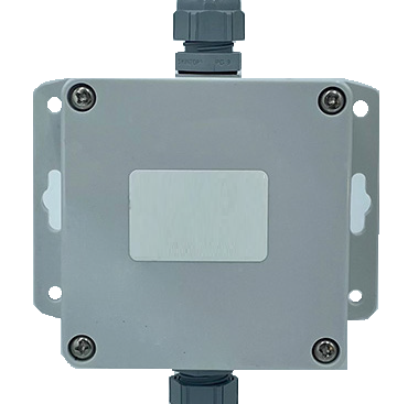 NeoTec Signalwandler 4-20 mA, Gehäuserückseite mit Befestigungslöchern, Zellkonstante K=0,1