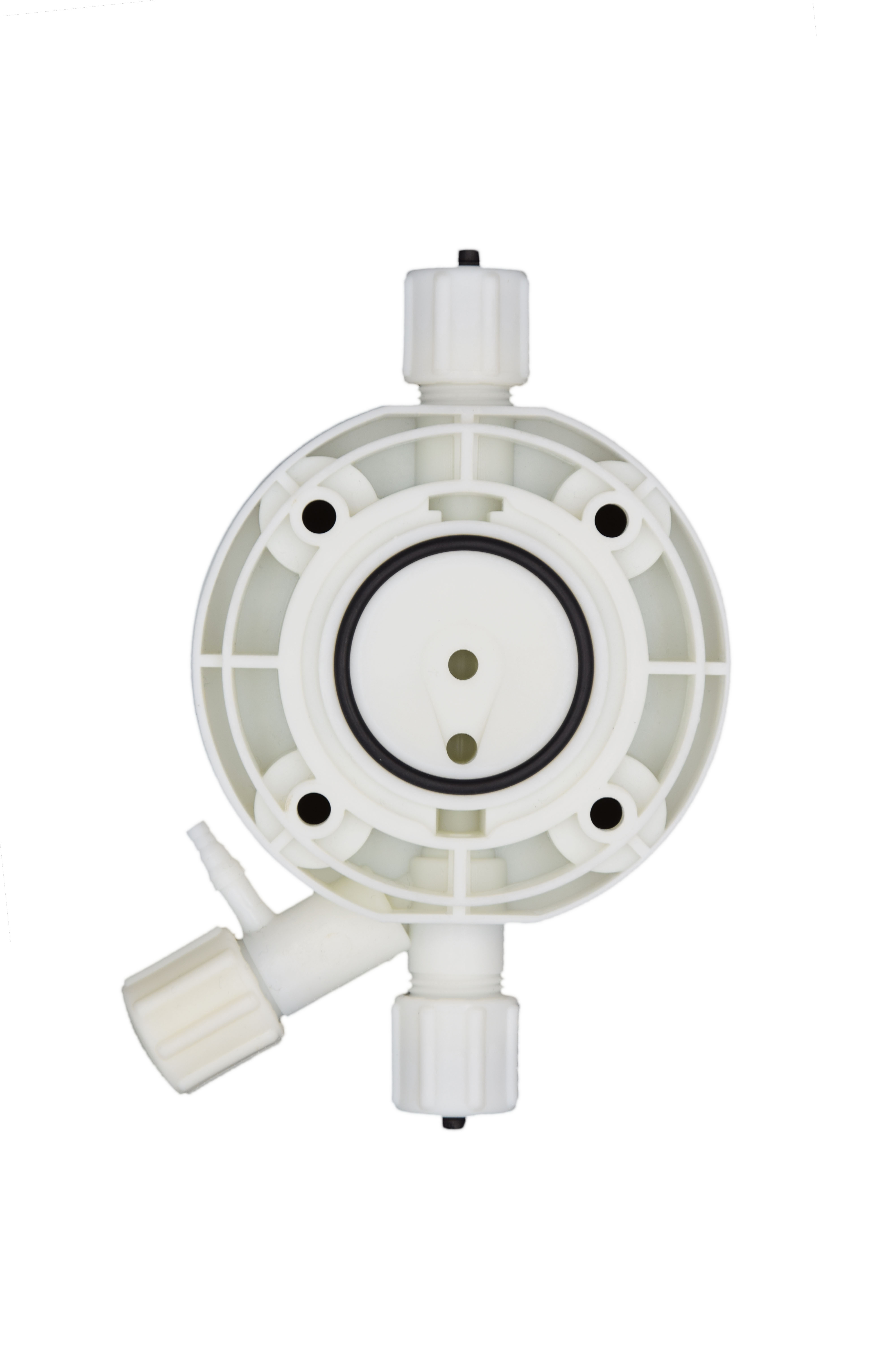 emec K-Plus Serviceset L, PP Dosierkopf mit EPDM Dichtung, Frontalansicht