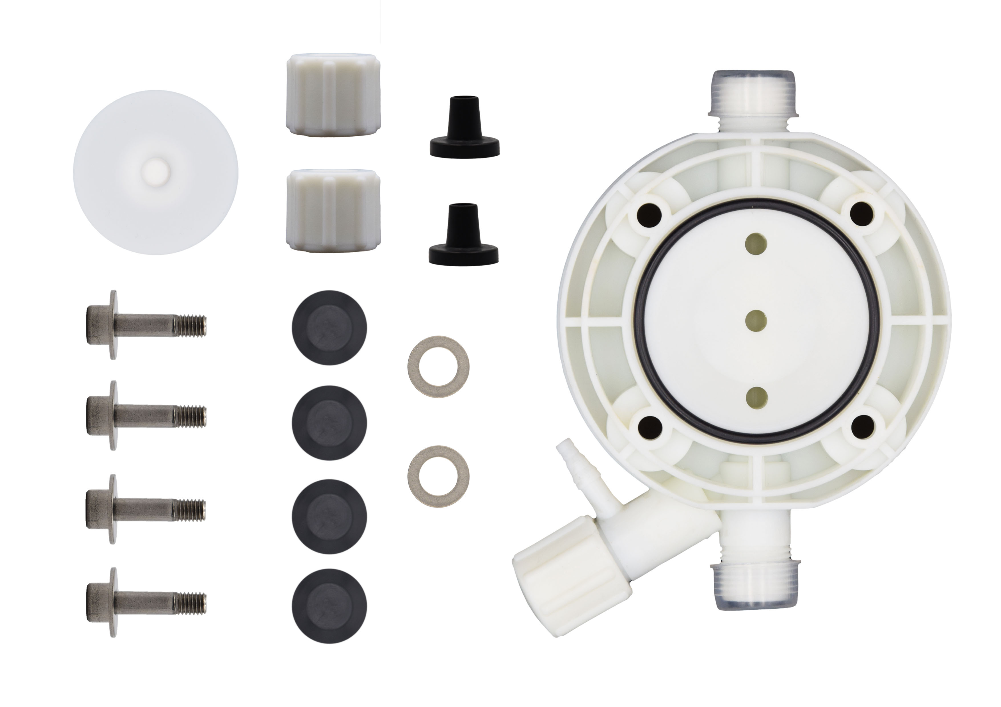 emec K-Plus Service Set M - PP pump head, EPDM seal and PTFE diaphragm