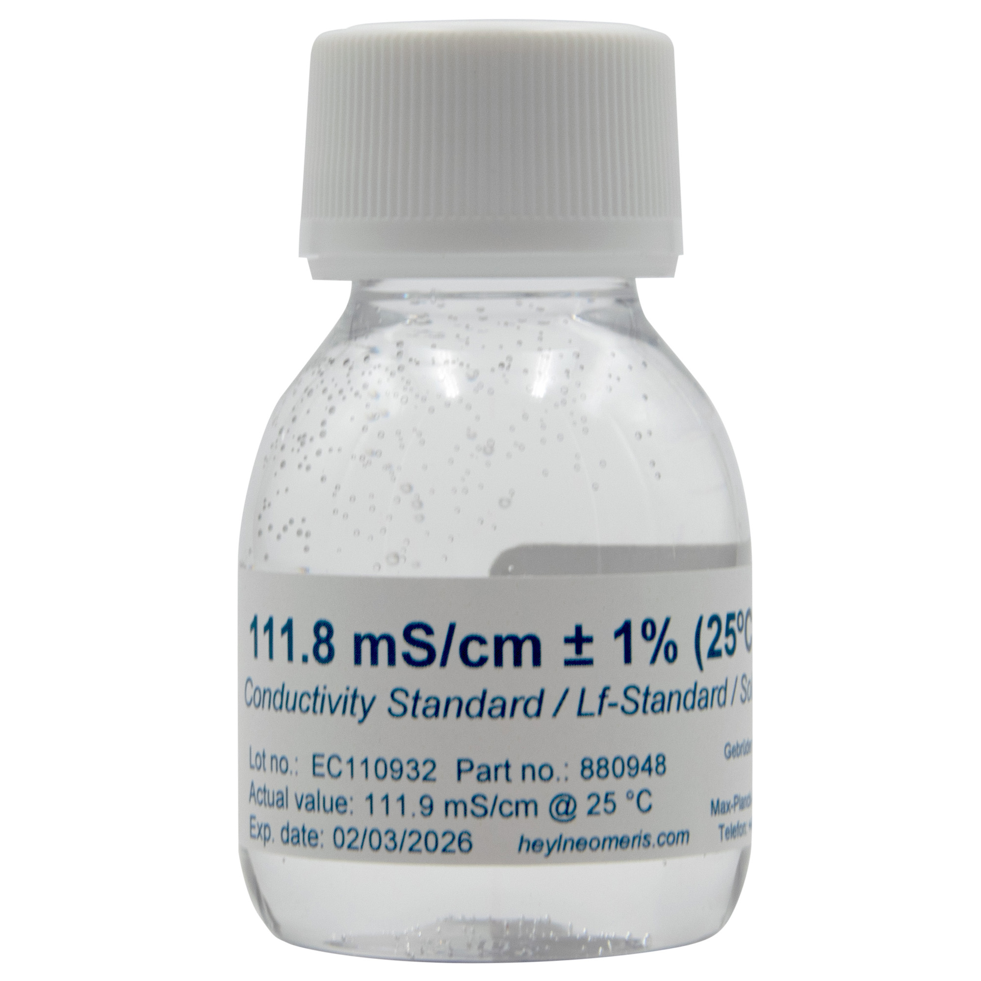 Neomeris conductivity calibration solution Leitfähigkeitskalibrierlösung Flasche, 70 ml, hygienischer Verschluss für Verunreinigungsschutz