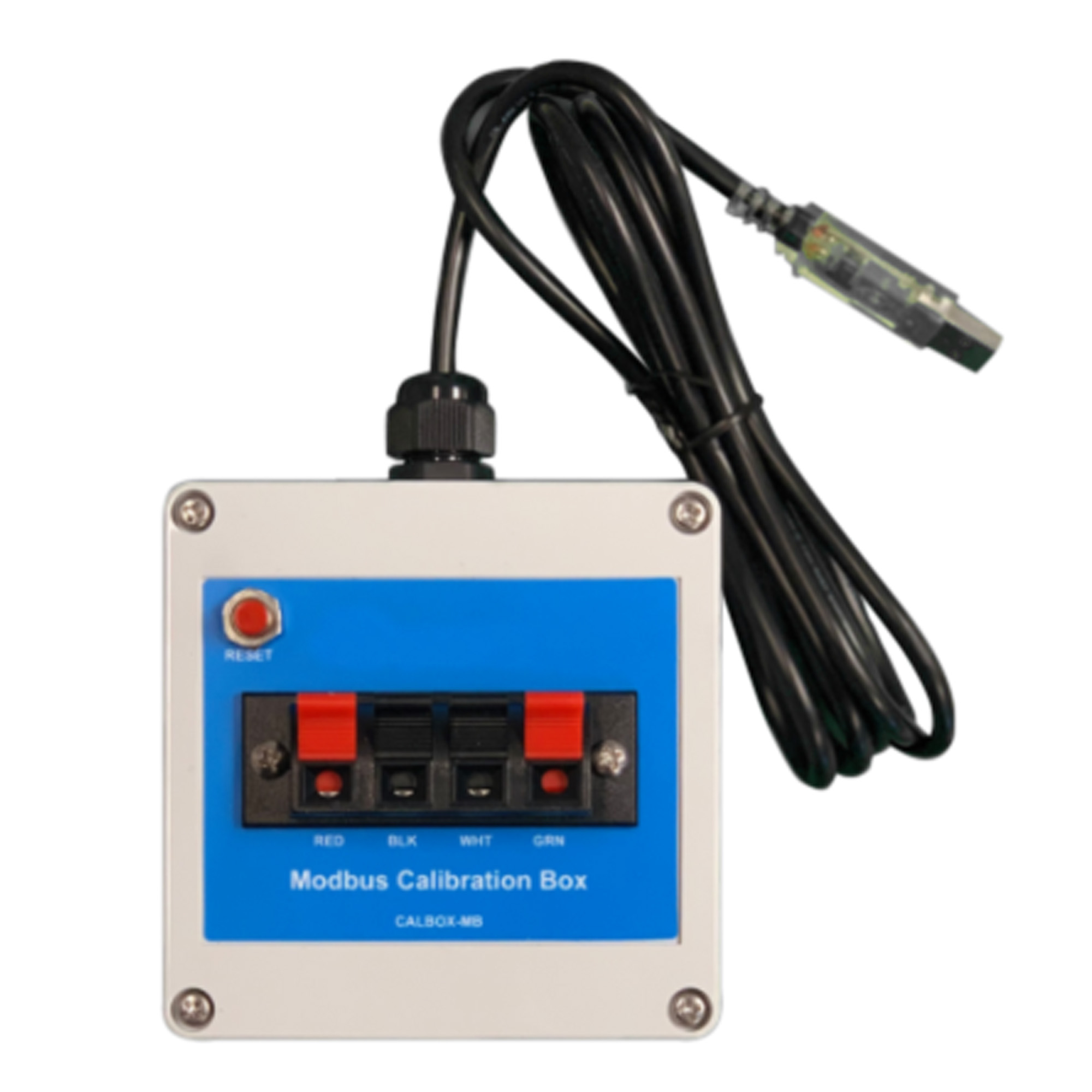 NeoTec CalBox NeoTec CalBox Frontseite, einfaches Anschließen von Sensordrähten, USB Verbindung zum Computer, industrielle Kalibrierung
