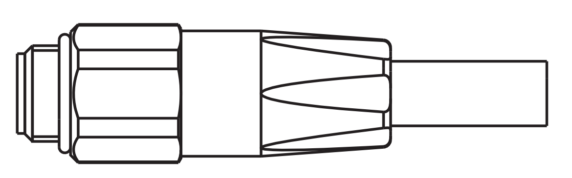 N-Stecker, Teile-Nr.: 00061202, Seitenansicht des Steckers
