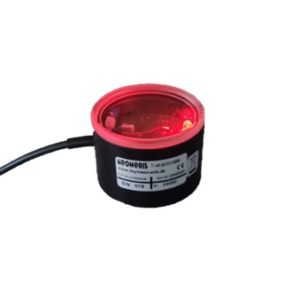LED-Indikator N LF420 leuchtet rot bei Leitwert >1 µS/cm unter Acrylabdeckung