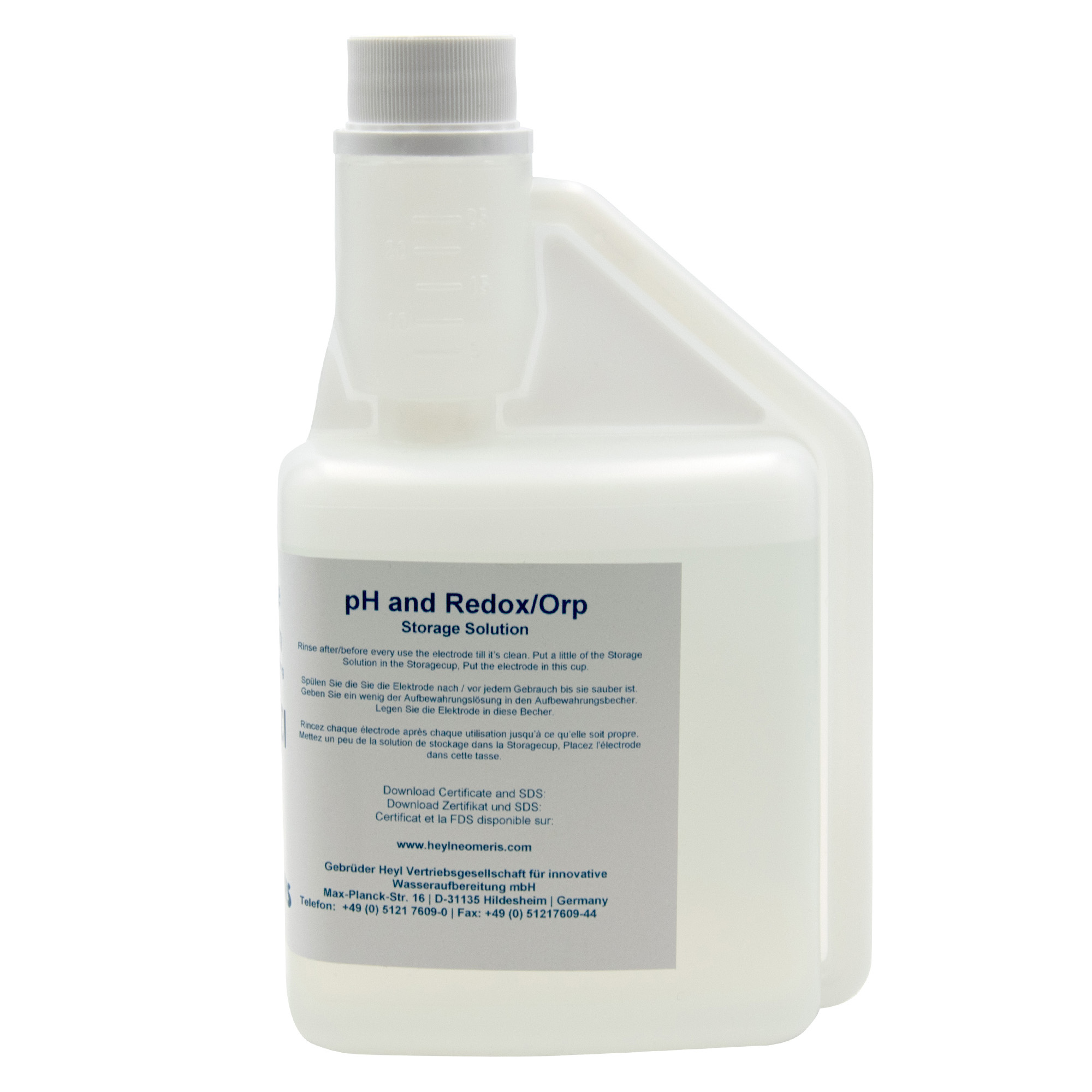 Aufbewahrungslösung für pH und Redox Elektroden, KCL 3 mol/l Lösung in Kunststoffflasche
