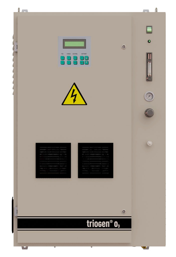 Kompakter Ozonerzeuger TOGC45 X-P, Frontansicht des Geräts mit Bedienelementen, Ozonproduktion 45 g/h