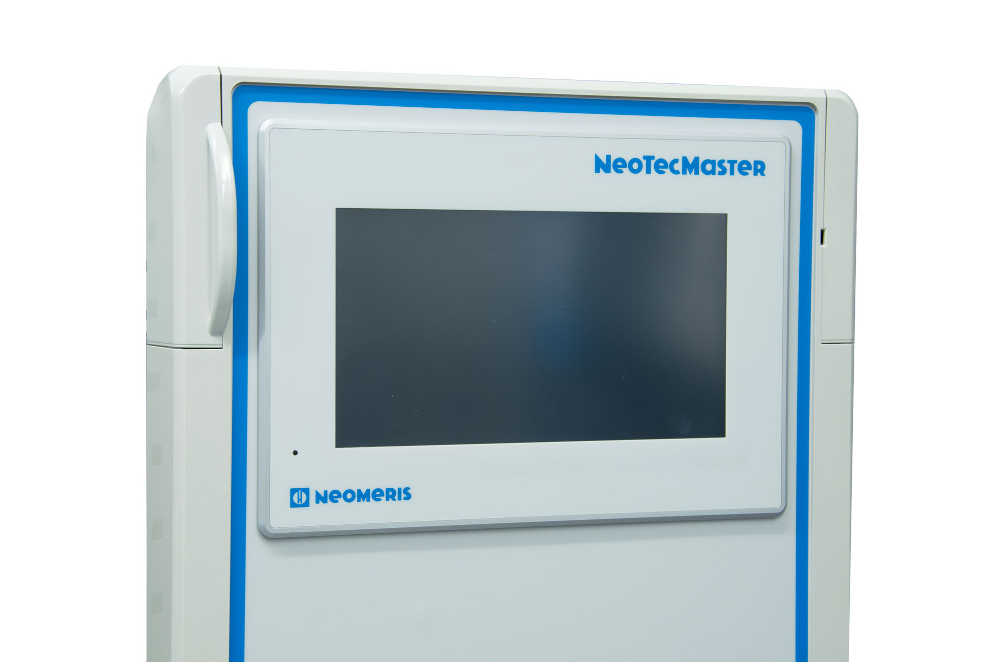NeoTecMaster 7 Zoll 8-Kanal Controller Display, Messdaten und Trendkurven sichtbar, Wasseraufbereitung, schräg