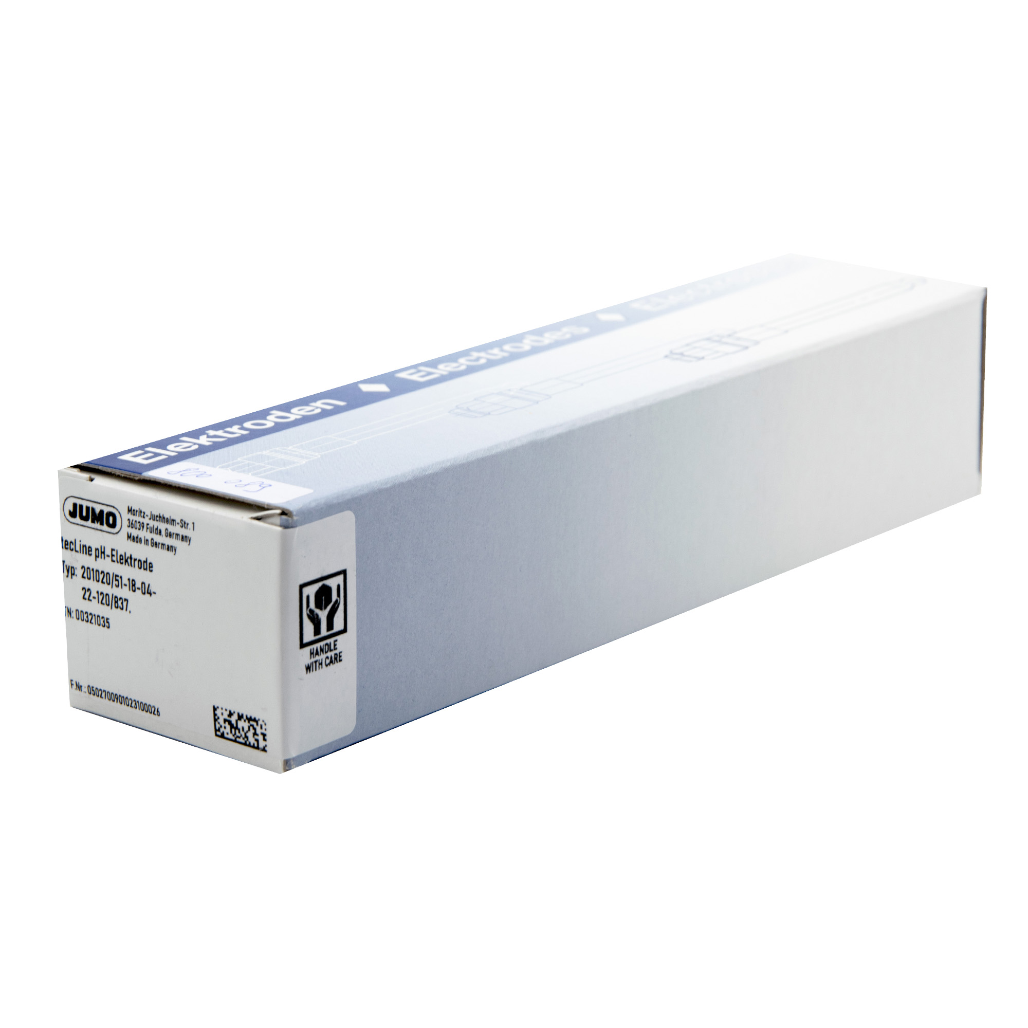 pH-Elektrode mit 120 mm Glasschaft und Schraubkopf Pg13,5, geliefert in praktischer Verpackung