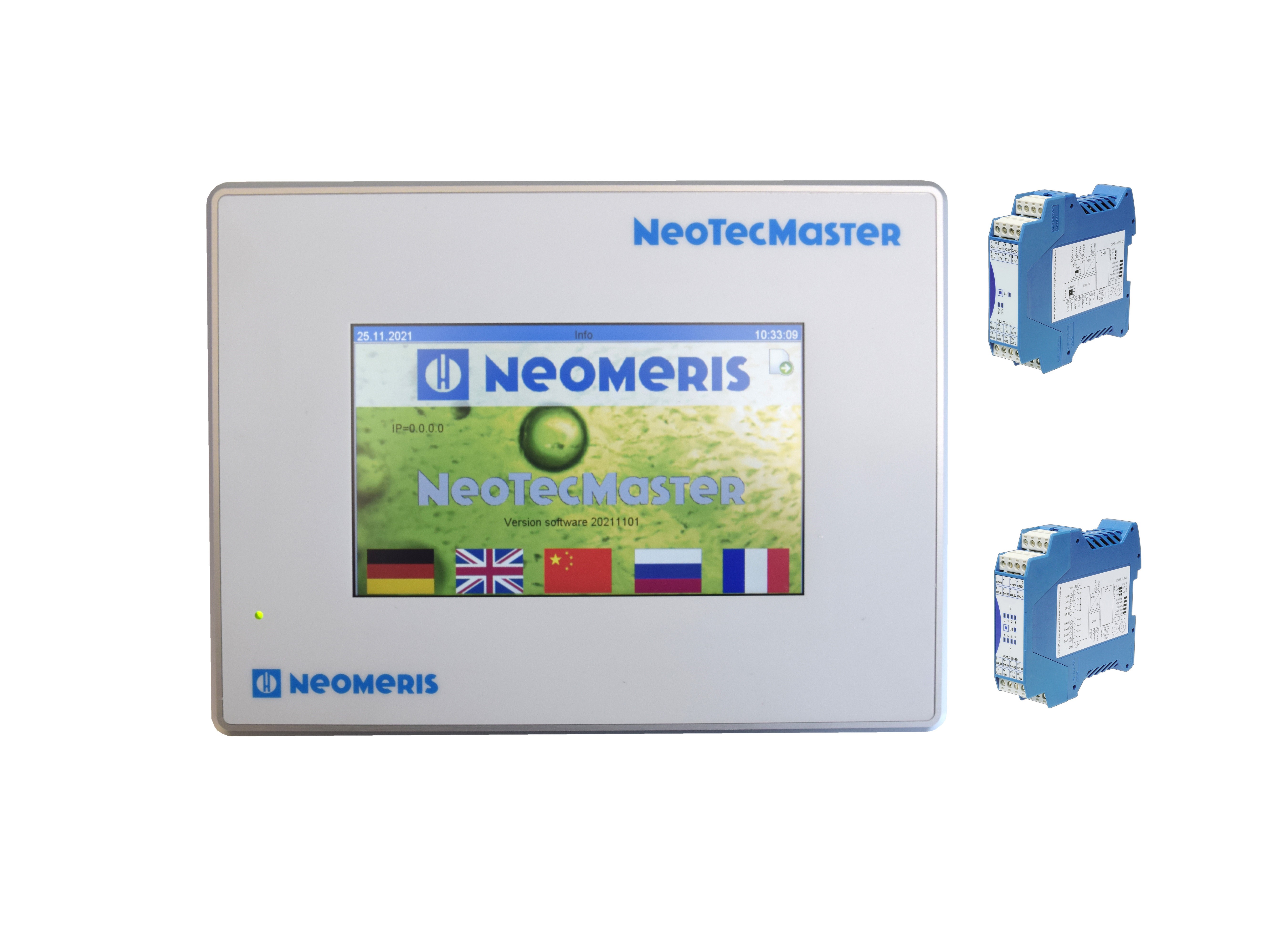 NeoTecMaster 5 Zoll Slave Erweiterung mit RS232 Schnittstelle und Relaismodul